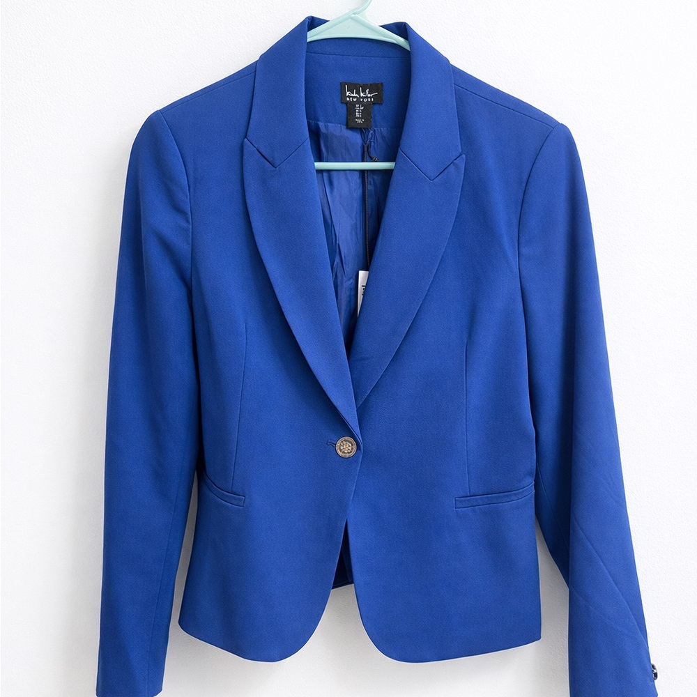 Nicole Miller New York Cobalt Blue Tailored Blazer XS – NWT